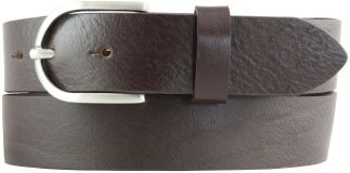 Damen-G�rtel aus Vollrindleder 3,5 cm Braun