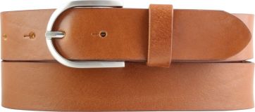 Damen-G�rtel aus Vollrindleder 3,5 cm Tabac