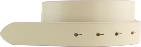 G�rtel aus Vollrindleder ohne Schlie�e 3,0 cm Beige