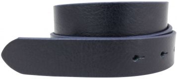G�rtel aus Vollrindleder ohne Schlie�e 3,0 cm Marine