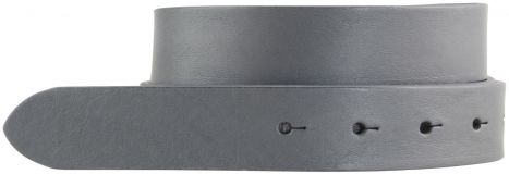 G�rtel aus Vollrindleder ohne Schlie�e 3,0 cm Dunkelgrau