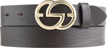 Designer-Gürtel EMIL aus Vollrindleder 3,0 cm Gold Braun