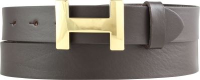 Designer-G�rtel HANNA aus Vollrindleder 3,0 cm Gold Braun