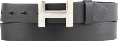 Designer-Gürtel HANNA aus Vollrindleder 3,0 cm Silber Schwarz