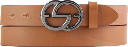 Designer-Gürtel EMIL aus Vollrindleder 3,0 cm Schwarz Tabac