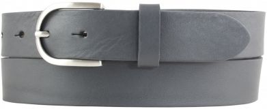 Damengürtel aus Vollrindleder 3,0 cm Dunkelgrau