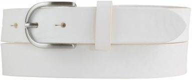 Damengürtel aus Vollrindleder 3,0 cm Weiß