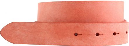 Gürtel aus weichem Vollrindleder ohne Schließe 3,0 cm Rot