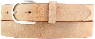 Damen-Gürtel aus weichem Vollrindleder 3,0 cm Tabac