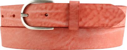Damen-Gürtel aus weichem Vollrindleder 3,0 cm Rot
