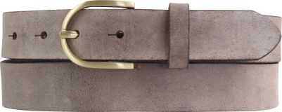 Damen-G�rtel aus weichem Vollrindleder mit goldener G�rtelschnalle 3,0 cm Braun
