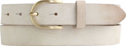 Damen-G�rtel aus weichem Vollrindleder mit goldener G�rtelschnalle 3,0 cm Mist