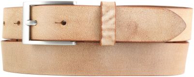 Herren-Gürtel aus weichem Vollrindleder 3,0 cm Tabac