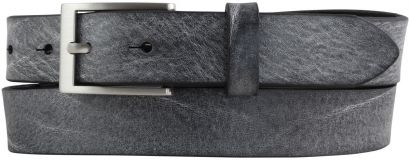 Herren-Gürtel aus weichem Vollrindleder 3,0 cm Schwarz