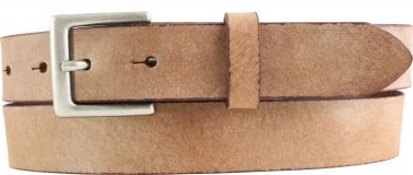 Gürtel aus weichem Vollrindleder 3,0 cm Cognac