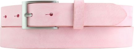 Kinder-Gürtel aus weichem Vollrindleder 3,0 cm Fuchsia