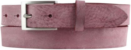 Kinder-Gürtel aus weichem Vollrindleder 3,0 cm Bordeaux
