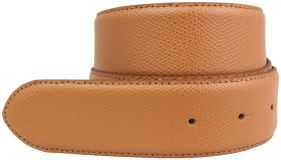 Gürtel aus Leder ohne Schließe 4,0 cm Tabac
