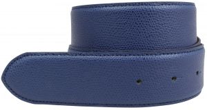Gürtel aus Leder ohne Schließe 4,0 cm Marine