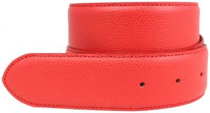 Gürtel aus Leder ohne Schließe 4,0 cm Rot