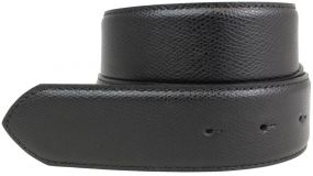Gürtel aus Leder ohne Schließe 4,0 cm Schwarz