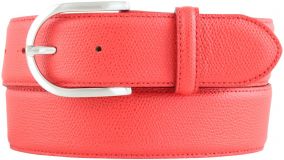 Damengürtel aus geprägtem Leder 4,0 cm Rot