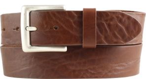 Gürtel aus Vollrindleder im Used-Look 4,0 cm Cognac