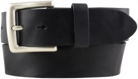 Gürtel aus Vollrindleder im Used-Look 4,0 cm Schwarz