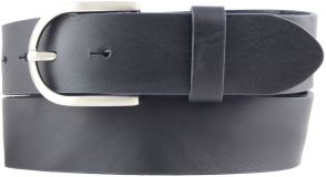 Dameng�rtel aus Vollrindleder im Used-Look 4,0 cm Marine