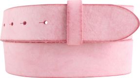 Gürtel aus weichem Vollrindleder ohne Schließe 4,0 cm Fuchsia