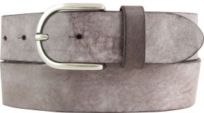 Damengürtel aus weichem Vollrindleder 4,0 cm Braun