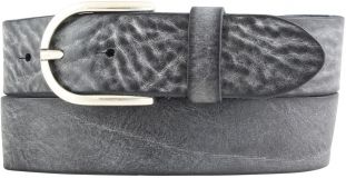 Damengürtel aus weichem Vollrindleder 4,0 cm Schwarz