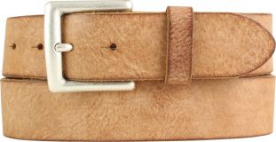 Gürtel aus weichem Vollrindleder 4,0 cm Tabac