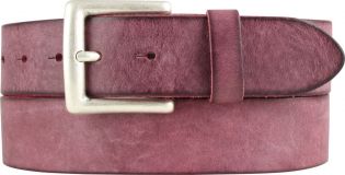 Gürtel aus weichem Vollrindleder 4,0 cm Bordeaux