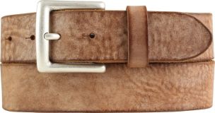 Gürtel aus weichem Vollrindleder 4,0 cm Cognac