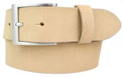 Gürtel aus weichem Vollrindleder 4,0 cm 15181 Natur