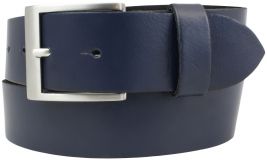 Gürtel aus Spaltleder 4,0 cm Marine
