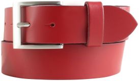 Gürtel aus Spaltleder 4,0 cm Rot