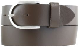 Damengürtel aus Spaltleder 4,0 cm Braun