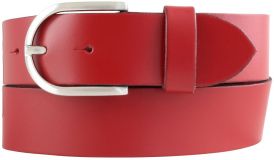 Damengürtel aus Spaltleder 4,0 cm Rot