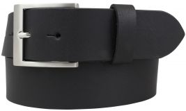 Gürtel aus Vollbüffelleder 4,0 cm Schwarz