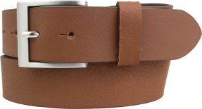 Gürtel aus Vollbüffelleder 4,0 cm Mittelbraun