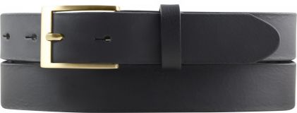 Gürtel aus Vollbüffelleder 3,0 cm Schwarz