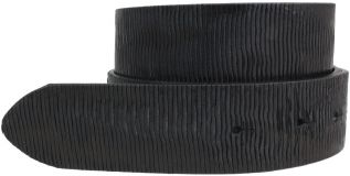 Gürtel mit Metall-Optik ohne Schließe 4,0 cm Schwarz