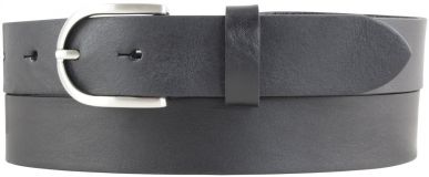 Überlängengürtel aus Vollrindleder 3,0 cm Schwarz