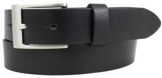 Überlängengürtel aus Vollrindleder 3,0 cm Schwarz