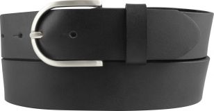 �berl�ngeng�rtel f�r Damen aus Vollrindleder 4,0 cm Schwarz