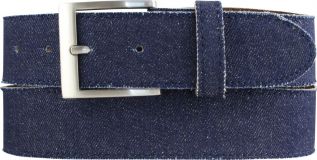 Herren-Gürtel im Jeans-Look mit Steppnaht 4,0 cm Marine