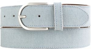 Damen-Gürtel im Jeans-Look mit Steppnaht 4,0 cm Jeansblau
