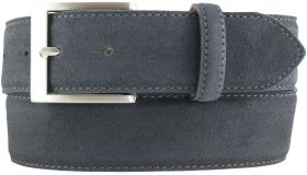 Gürtel aus Veloursleder 4,0 cm Anthrazit